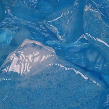 high-angle photography of white and blue ocean waves