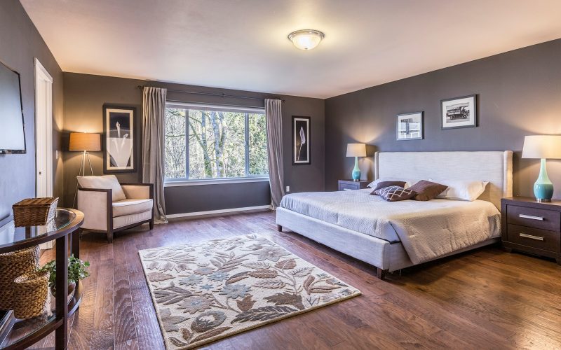 white bed frame