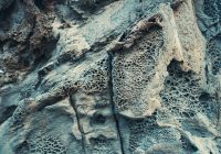white and gray rock formation