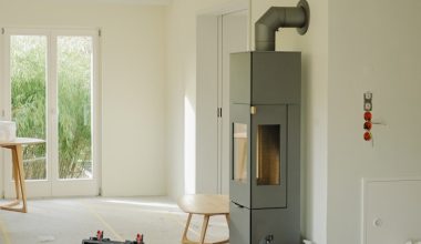 Tools and boxes in a room under renovation