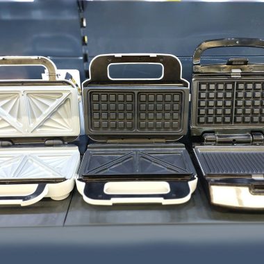 a couple of panini's sitting on top of a table